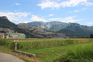 zwischen Isère und Centr’Alp, Blick ins Massif de la Chartreuse …