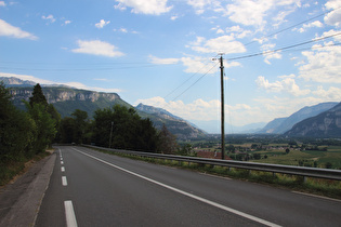 … und Blick ins Vallée de l'Isère talaufwärts