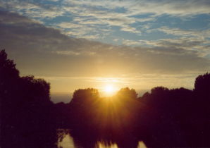 kurz vor Sonnenuntergang (Anfang Juli 2002)