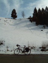 geschlossene Schneedecke kurz hinter Altenau