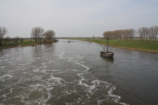 die Weser bei Schlüsselburg, Blick nach Norden