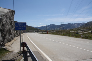 Gotthardpass, Passhöhe, Blick nach Süden