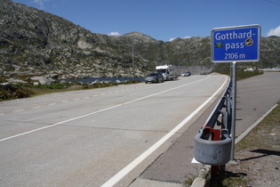 Gotthardpass, Passhöhe, Blick nach Norden