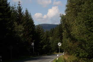 nördlich von Schierke ein Blick auf das Bergziel