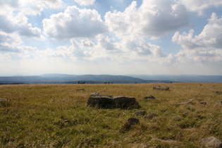 Blick vom Gipfel nach Westen über den Westharz