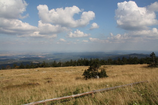 Blick vom Gipfel nach Osten über Wernigerode