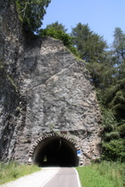 der einzige Tunnel im Zuge des Brennerradweges