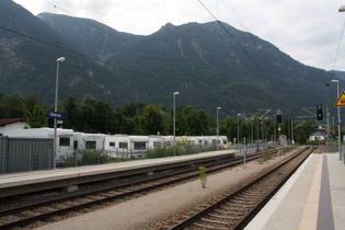 Bahnhof Oberau, Blick nach Südosten
