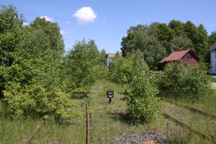 stillgelegte Bahntrasse in Epterode, Blick nach Norden