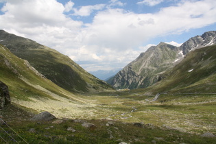 Ostrampe des Flüelapasses im oberen Teil des Val Susasca