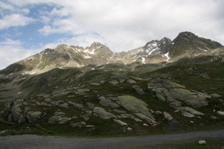 Flüelapass, Passhöhe, Blick nach Südwesten