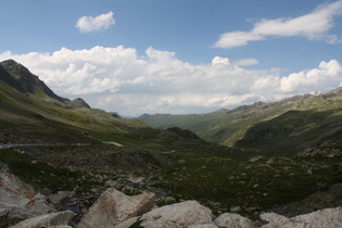 Flüelapass, Passhöhe, Blick nach Nordwesten ins Flüela