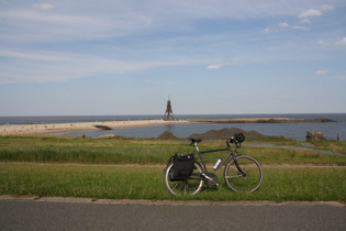 Cuxhaven, Kugelbake — nördlichster angefahrener Punkt 2013