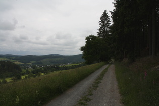 Blick über Hildfeld nach Südwesten