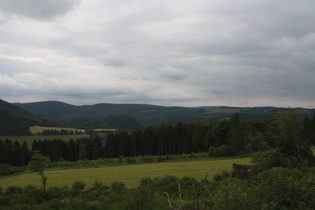 nördlich oberhalb von Hildfeld, Blick nach Süden