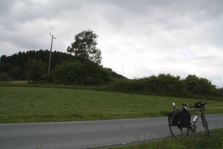 vierter Sattelpunkt der Etappe zwischen Kückelheim und Niedersalwey, Blick nach Südwesten