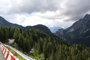 Blick über die Westrampe ins Val Piova