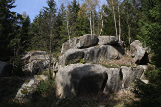 Felsen im südlichen Bereich der Steinernen Renne