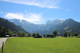 v. l. n. r.: Wildstrubel, Rezligletscher, Gletscherhorn, Laufbodenhorn und Oberlaubhorn