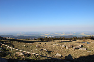 Blick vom Brocken über Ilsenburg nach Nordosten