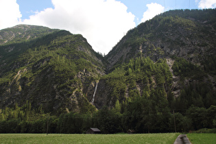 der Wasserfall aus dem Griestal ins Lechtal