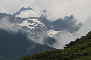 Zoom auf den Kaltenberg und den Kaltenberggletscher
