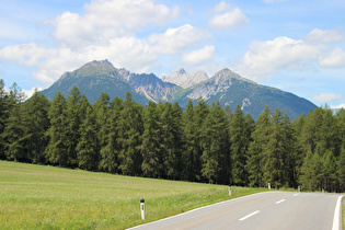 Zoom auf Berge der Lechtaler Alpen
