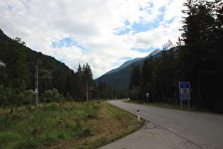 Staatsgrenze im Loisachtal, Blick zurück nach Österreich