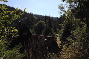 Blick zur Staumauer der Zillierbachtalsperre