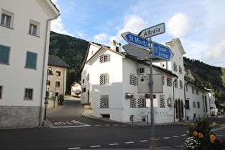 Ende der Albulastraße in La Punt-Chamues-ch