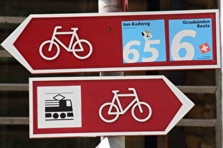 ein Radweg in der Schweiz, wo sonst nur Velo gefahren wird