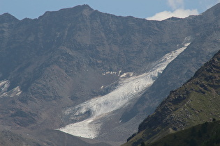 Zoom auf einen Gletscherrest unterhalb des Monte Rosole