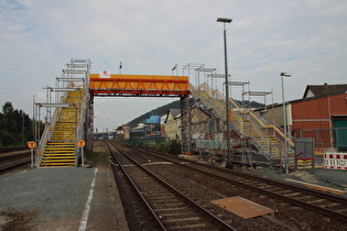 Bahnhof Oker, temporäre Gleisüberquerung