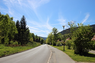 Ortsausfahrt Richtung Rammelsberg, Blick nach Süden