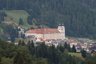 Zoom auf das Kloster Disentis