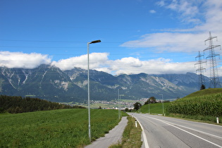 … und Blick nach Nordosten Richtung Hall in Tirol