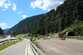 oberes Ende des Tunnels der Brennerbahn auf italienischer Seite