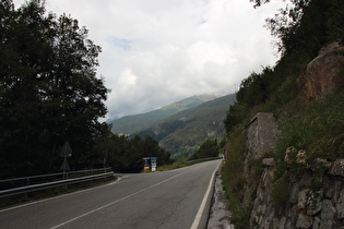 Blick auf den Abzweig zum Passo di Gavia