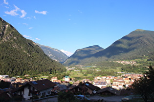 Blick über Tione di Trento nach Osten