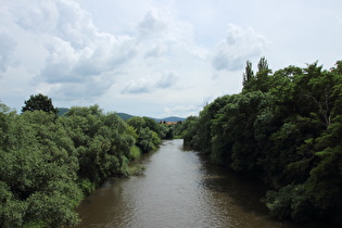 die Werra bei Eschwege, Blick flussaufwärts