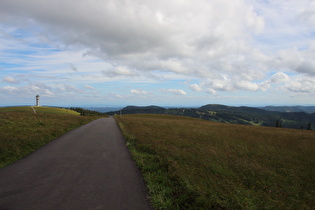 Beginn der Abfahrt, Blick auf Seebuck und Herzogenhorn