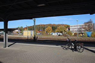 Tourstart in Goslar, Blick zum Kattenberg