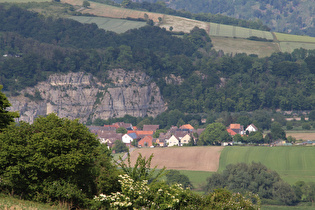 Zoom auf Dölme und die Weserklippen bei Steinmühle dahinter