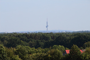 Zoom auf den Telemax, am Horizont der Hildesheimer Wald mit dem Fernmeldeturm Sibbesse