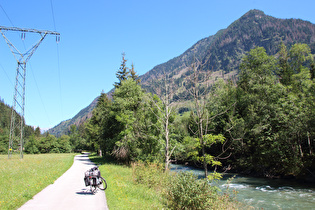 Glocknerradweg zwischen Winklern und Lassach, Blick talaufwärts